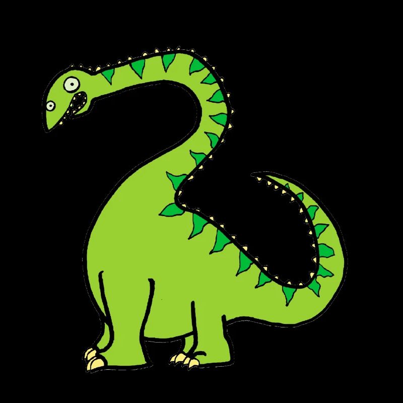 Green Diplodocus - Cute Dinosaur