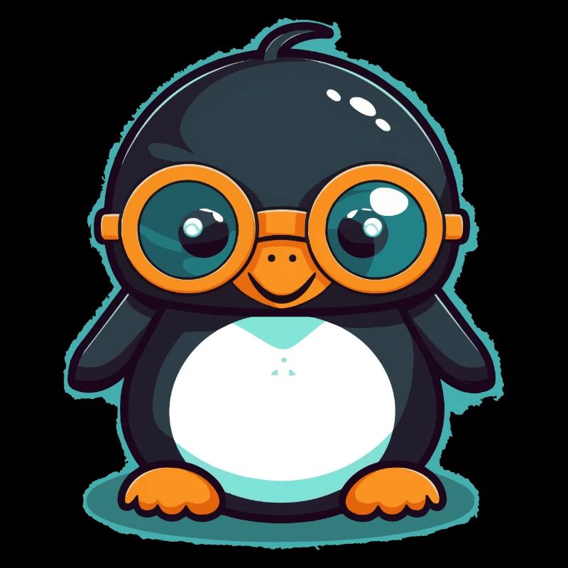 Pinguin mit Sonnenbrille, Antarktisvogel