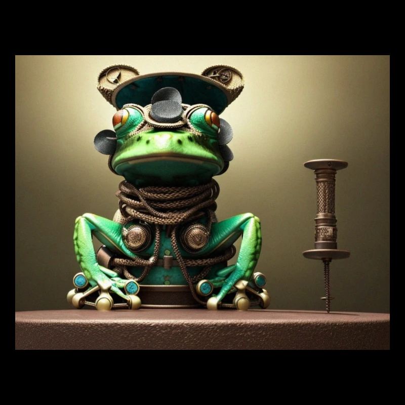 Steampunk's frog