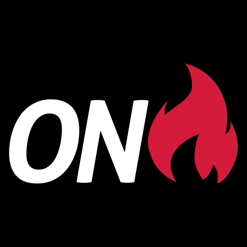 on fire
