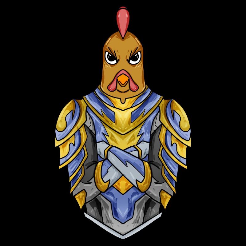 Knight Chicken with Armor Crusader