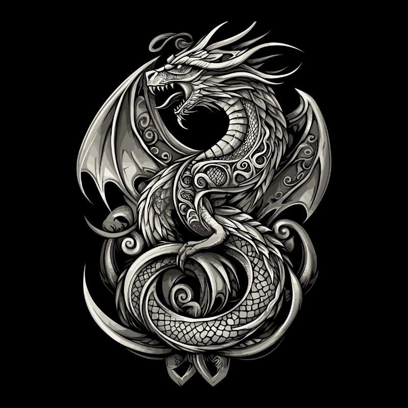 Viking Vikings Wikinger Drache Dragon Dragons