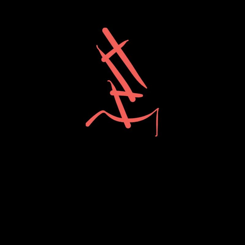 Roter, abstrakter Buchstabe E