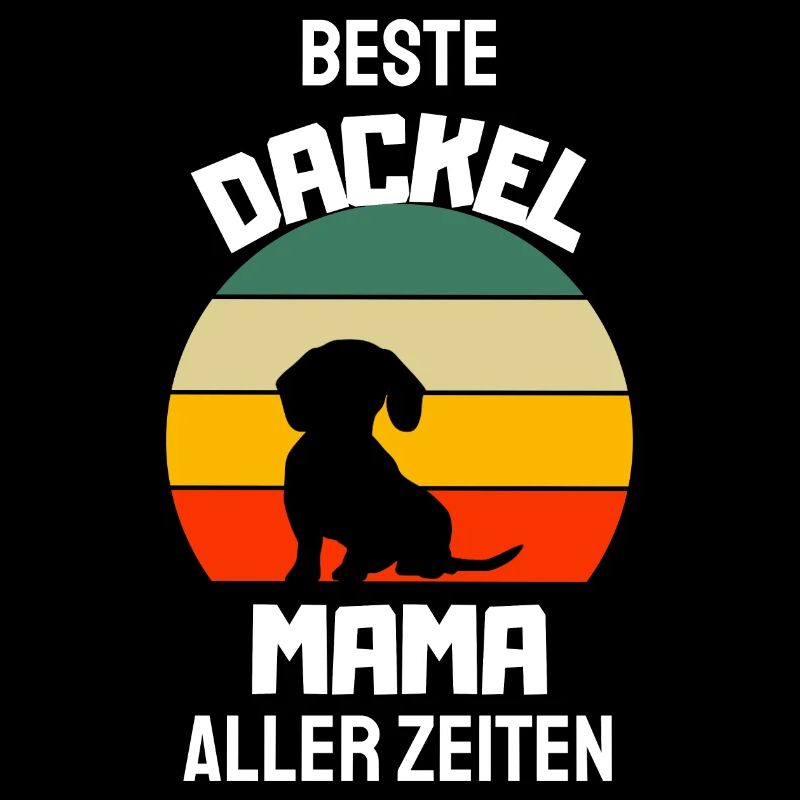 Retro Hunde Mama Dackel