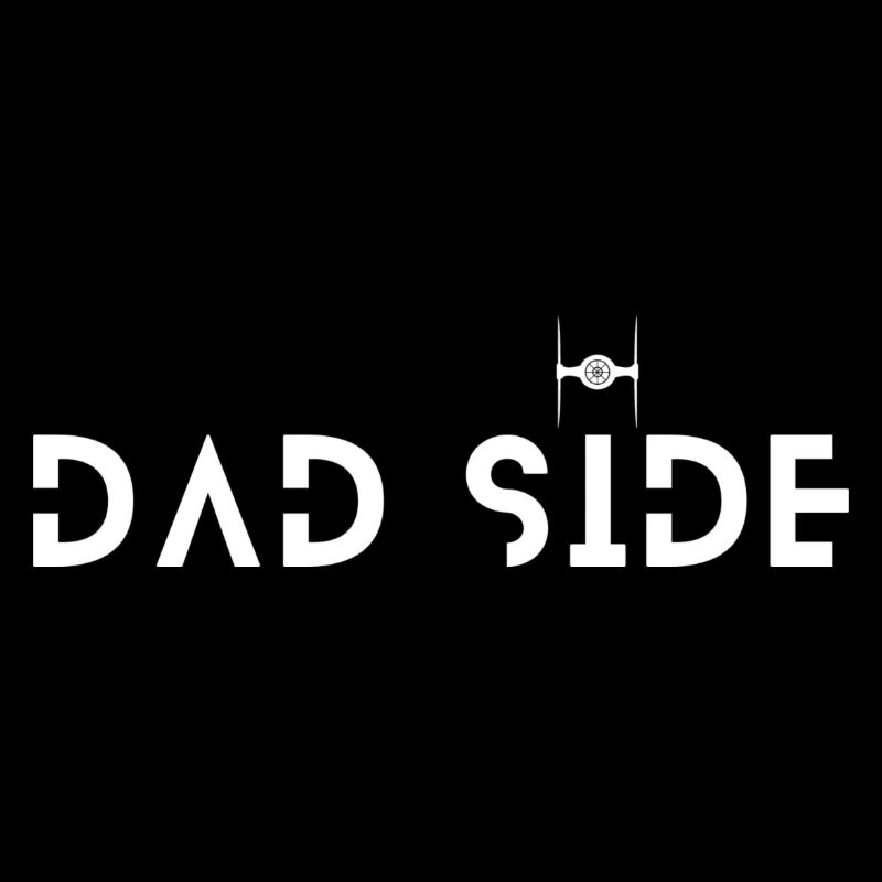 Collection - "Dad Side Star Ship" - White Design