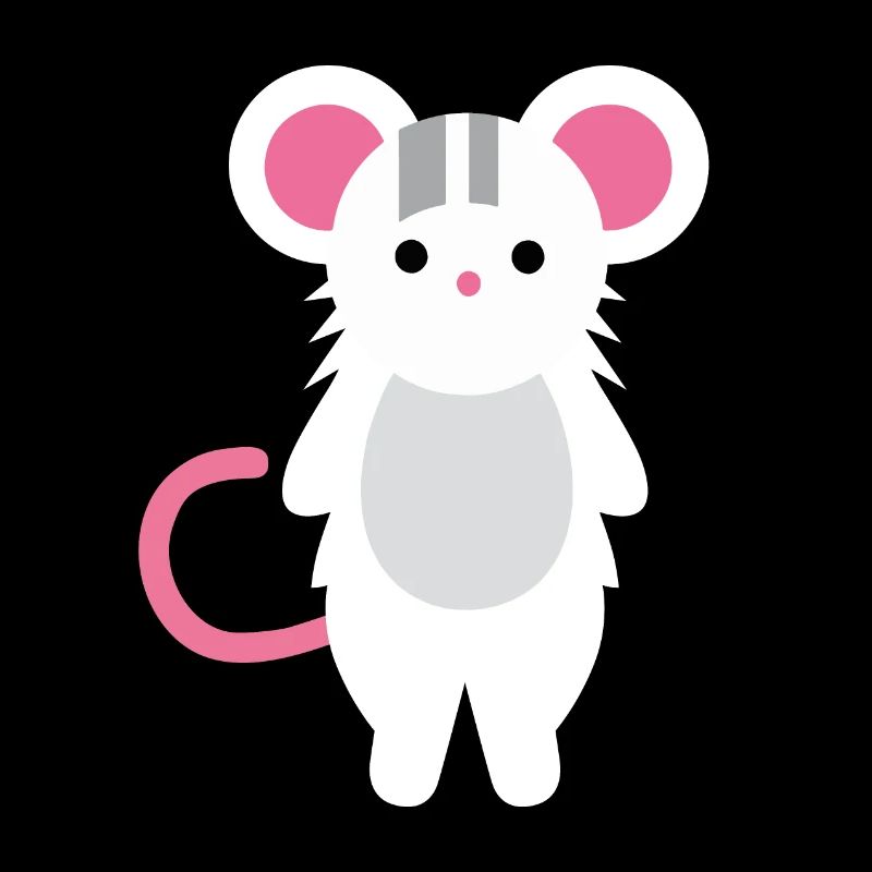 Cute little mouse, vector art