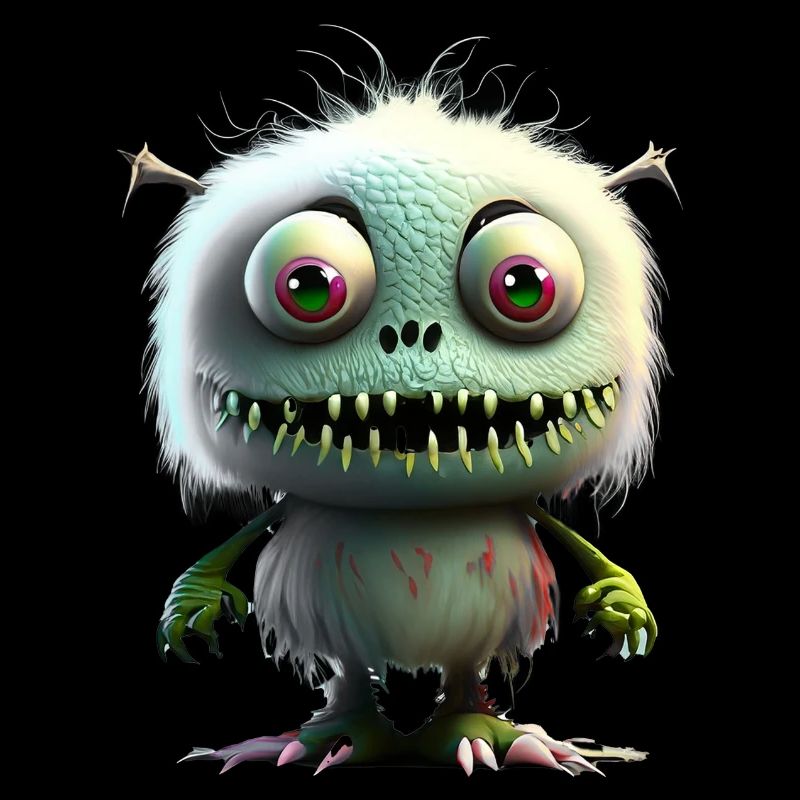 Joyeux Halloween mignon monstre langue de plaisir effrayant