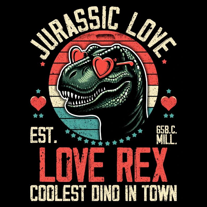 Dinosaur Love T-Rex with Love Rex