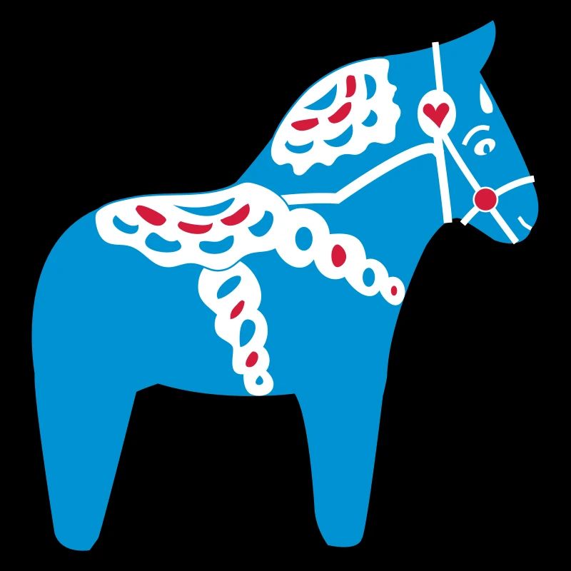 Dala Pferd blau
