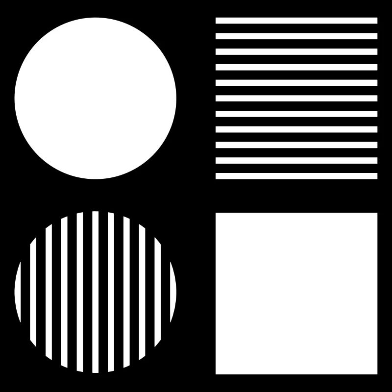 Circles and Square / Abstract Minimal Pattern