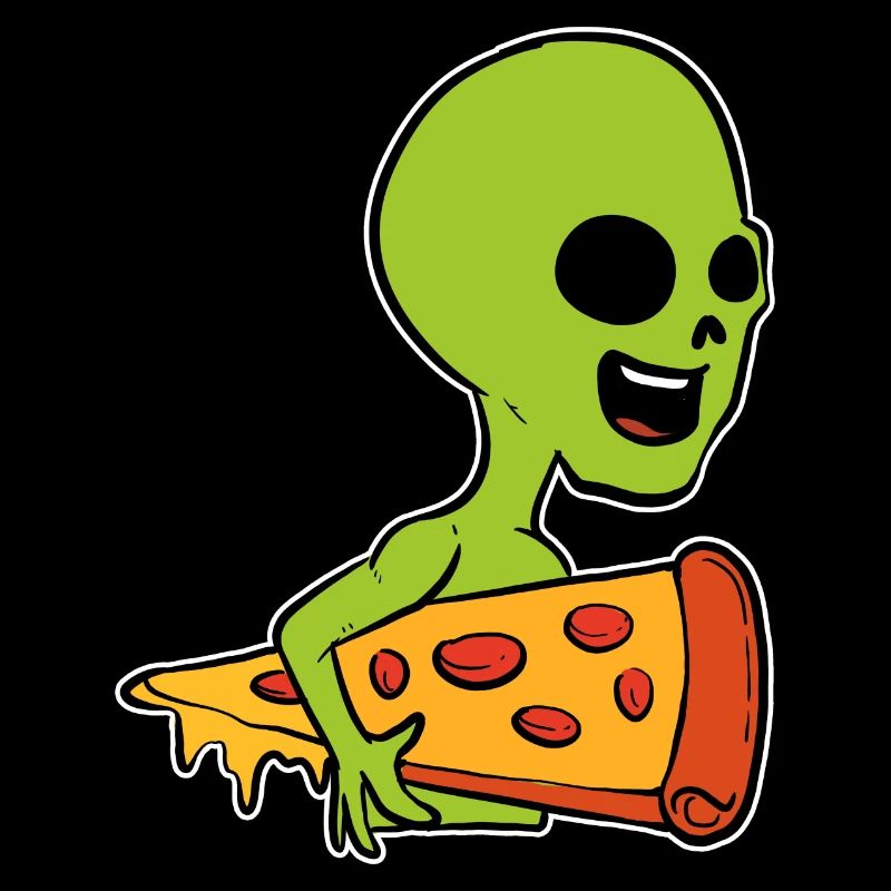 Alien et pizza. Poison pour les amateurs de pizza