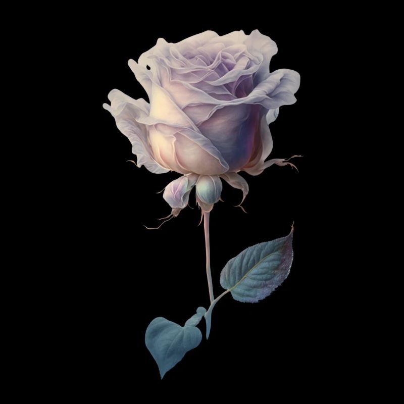 Rose colorée à l’aquarelle