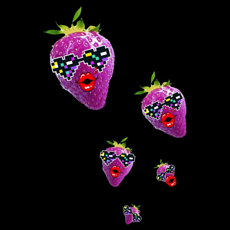 strawberry, pink, popart, art,artwork,nerd, comic