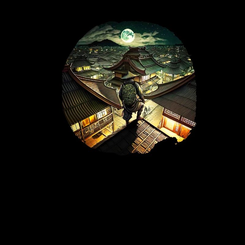 Fullmoon I Ninja Shinobi Gift Idea Man Fighter