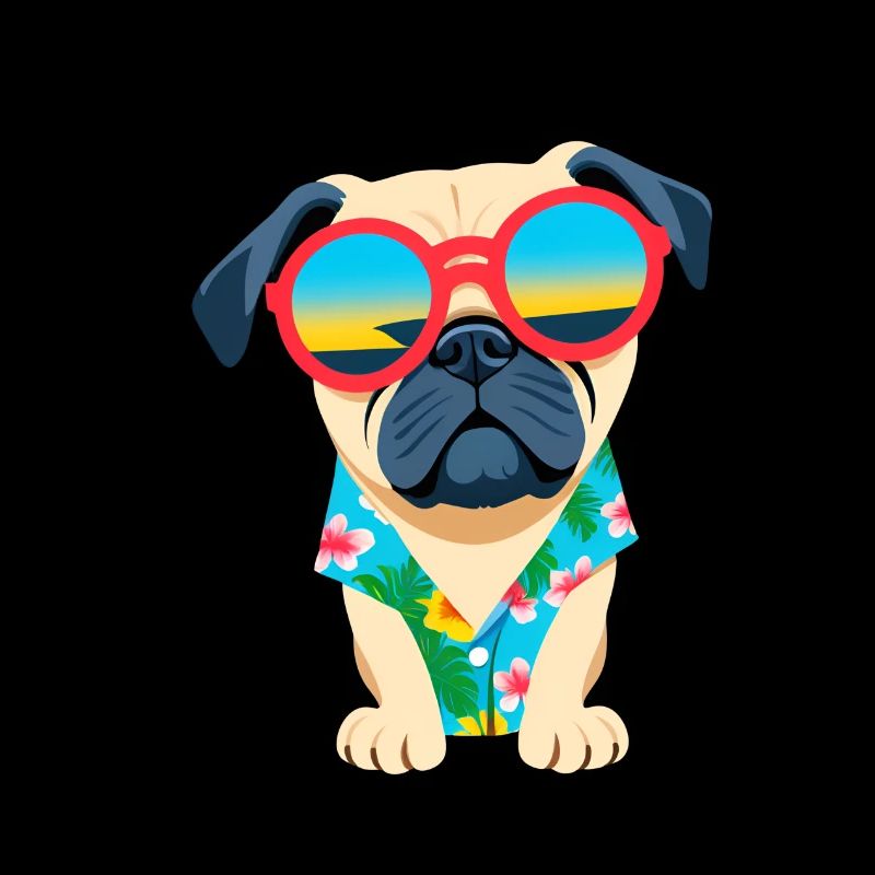 Chill Pug in Shades