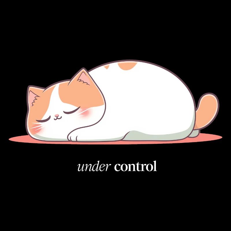 Cat under control Kawaii feline