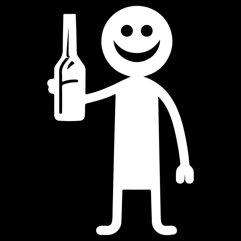 Beer Drinking Party Silhouette