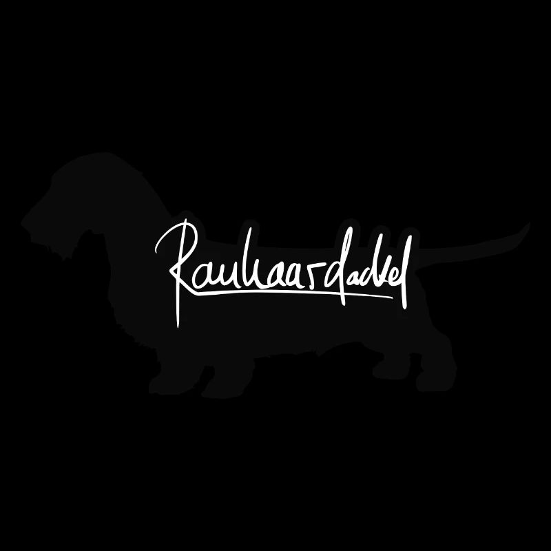Wire-haired dachshund lettering wire-haired dachshund