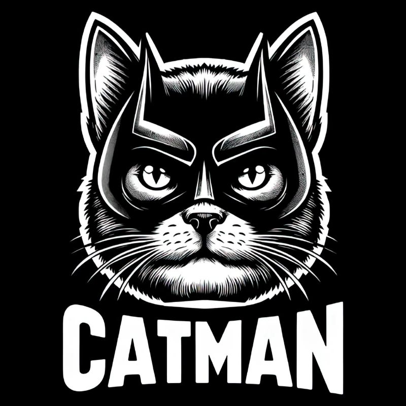 Catman Chat super-héros avec masque