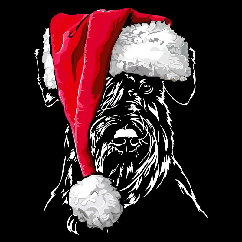 Bonnet de chien de Noël SCHNAUZER, cadeau Wilsigns