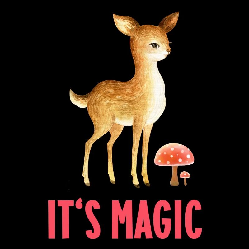 Magic Deer Mushroom Deer Mushroom Comic Xmas Gift