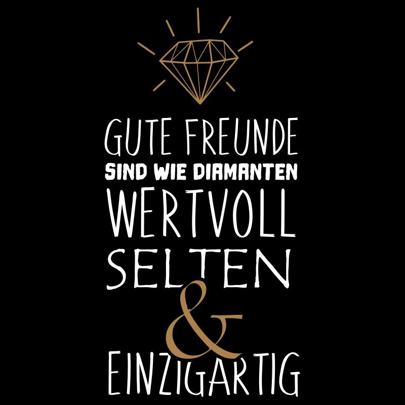 Gute Freunde sind wie Diamanten Geschenk Idee