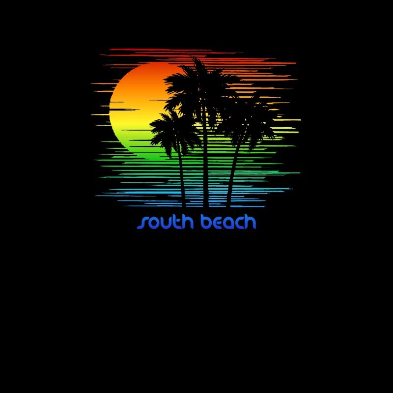 South Beach Miami Floride DRAPEAU ARC-EN-CIEL LGBTQ