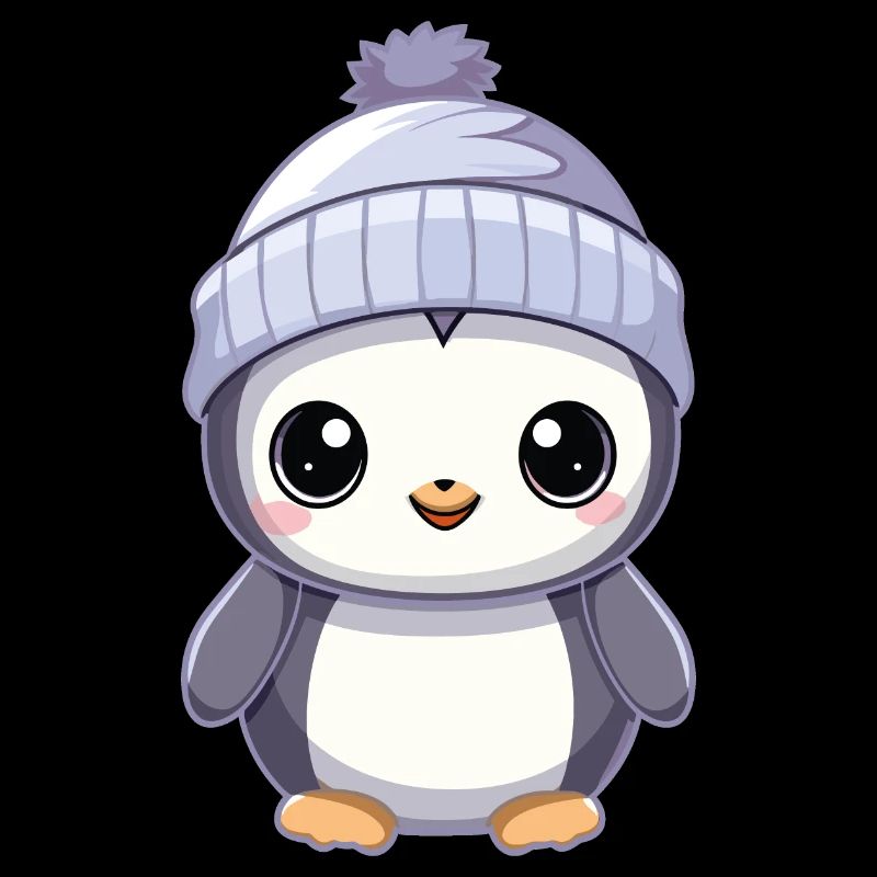 Pingouin avec chapeau