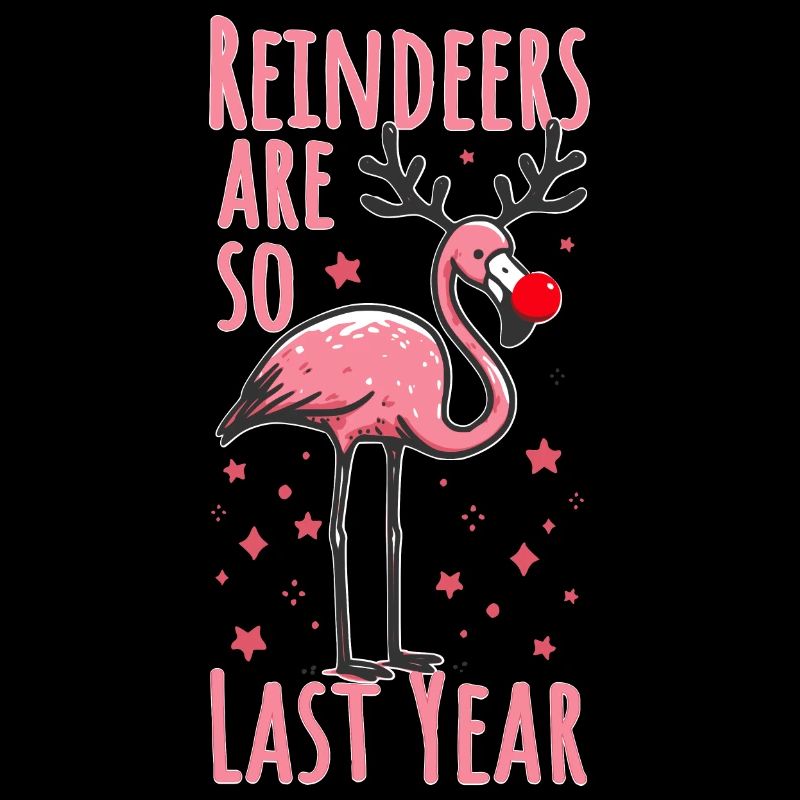 Flamingo Christmas Fun Saying