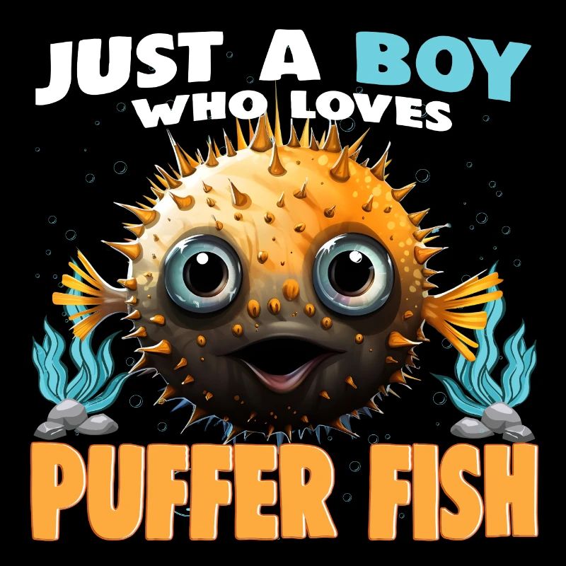 Just a Boy who Loves PUFFER FISH