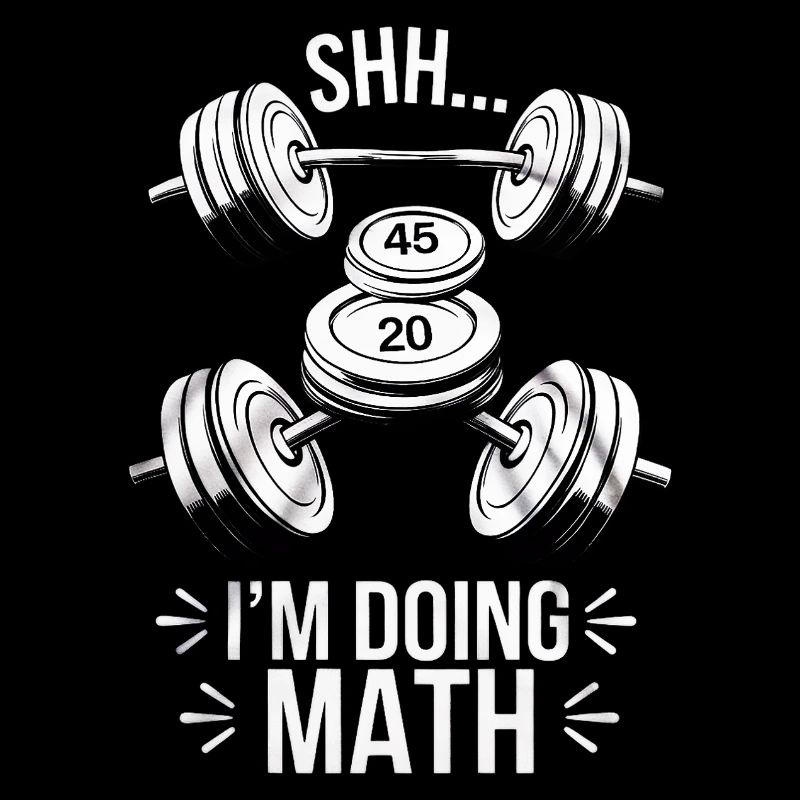 Chut... Je fais des maths - Funny Gym Design
