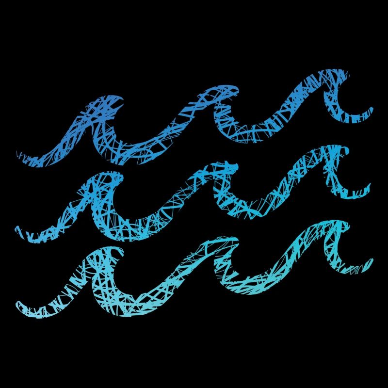 Waves Doodling Colors Wave Sailor Surf