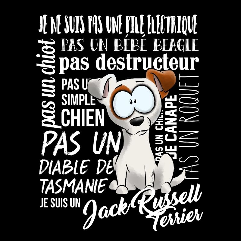 Je suis Jack Russell Terrier 1 - blancFR