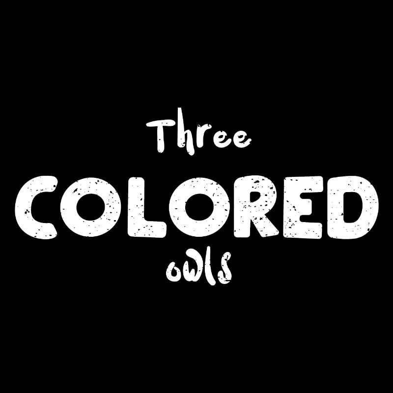 Three colored owls - Birds