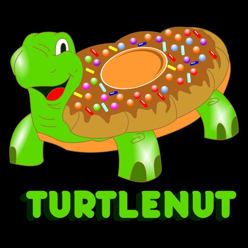Turtlenut donut turtle Sweet sugar glaze