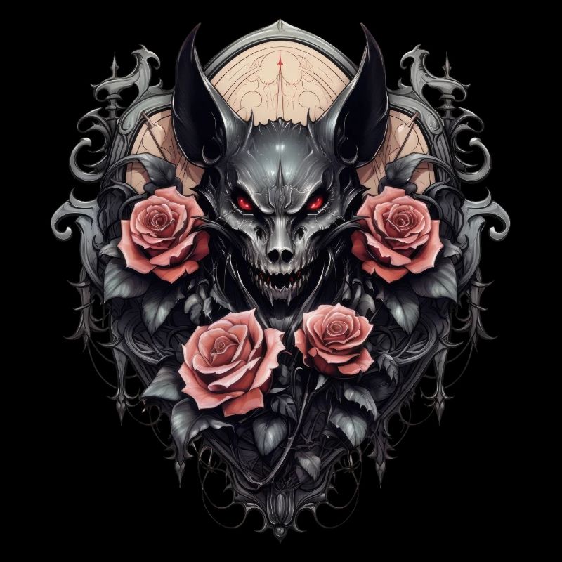 Gothic Roses Illustrations Artwork