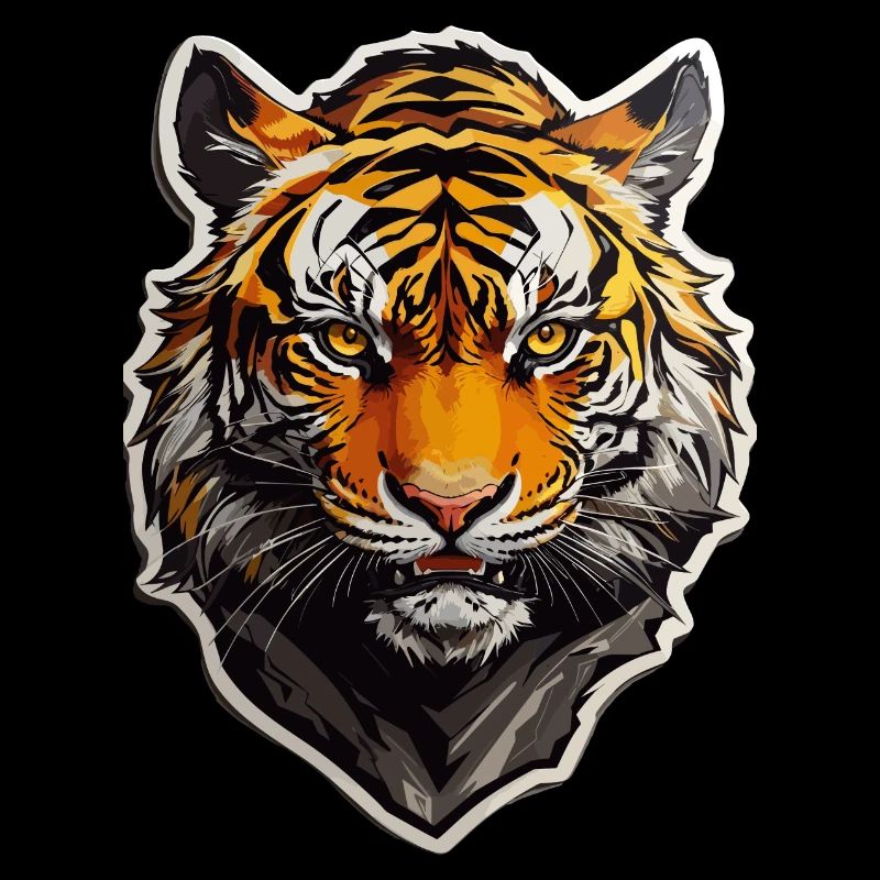 Visage de lion