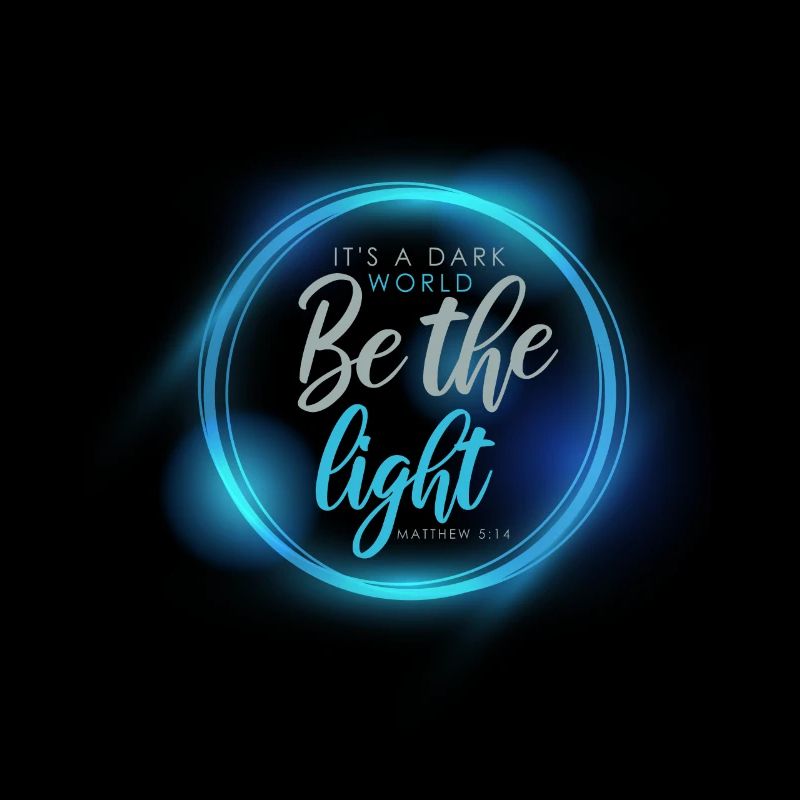 Light Dark God Christian Gift