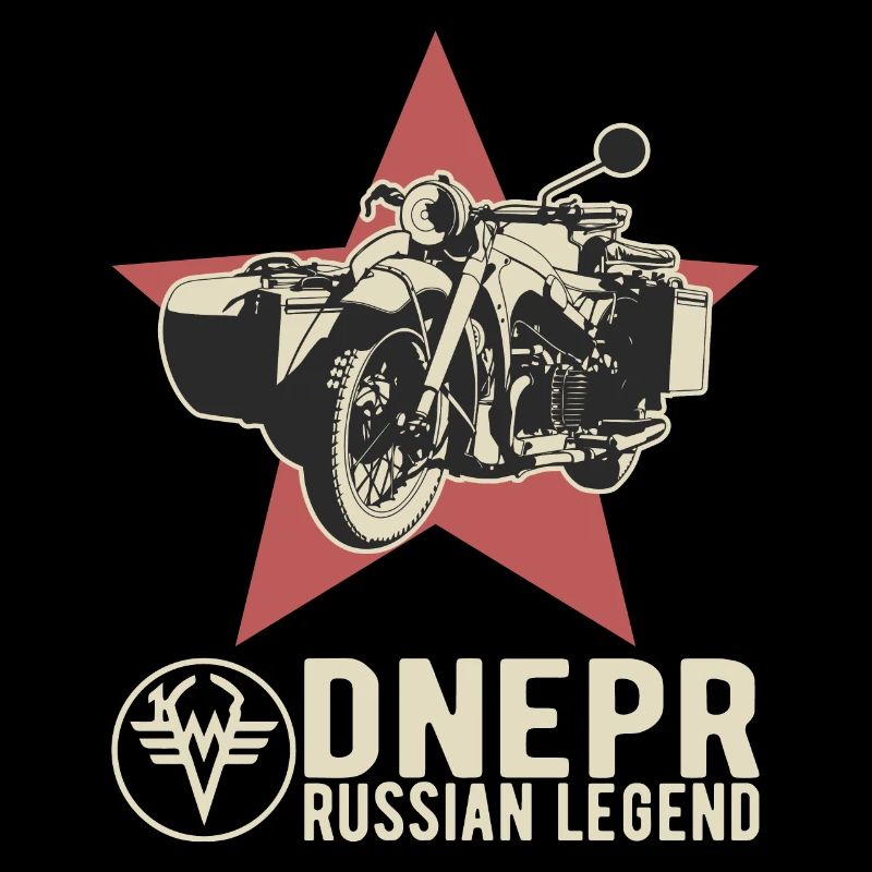 Dnepr Russian Legend Logo Équipe de moto