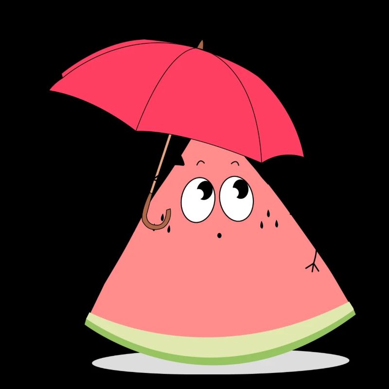 watermelon umbrella