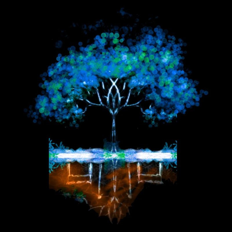 Blue tree