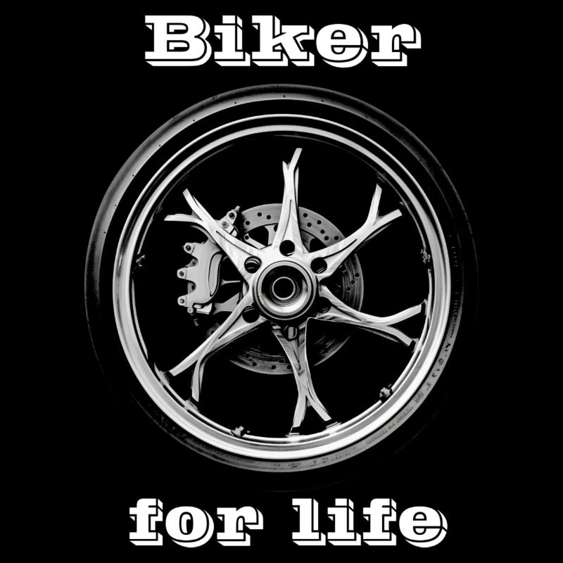 Biker for Life blanc