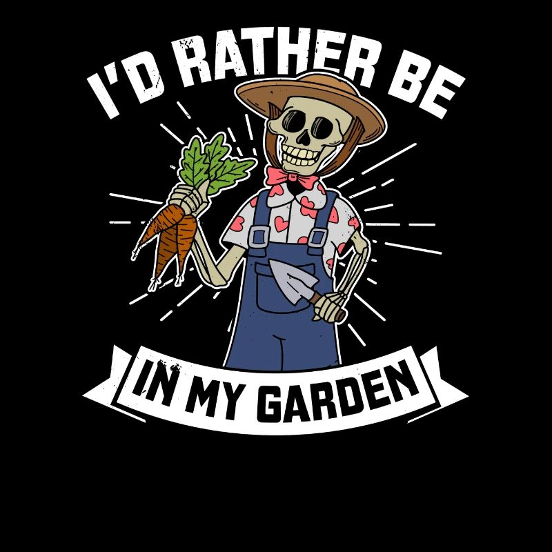 Jardinage Jardinier Squelette Spooky