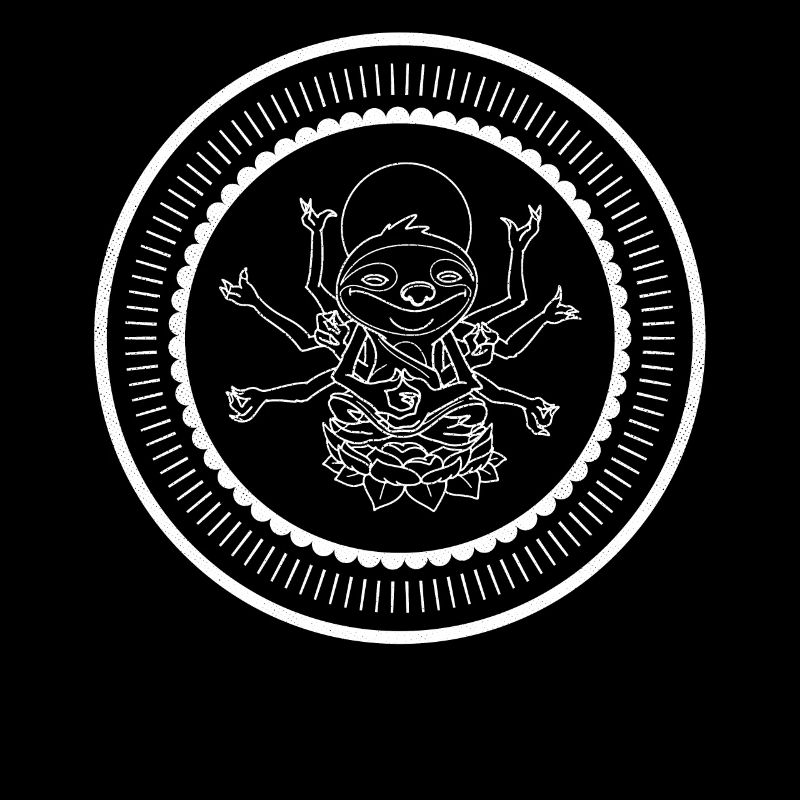 Sloth Lotus Posa Namaste Buddha Meditation