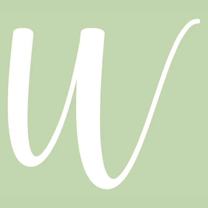 Calligraphie, initiale W