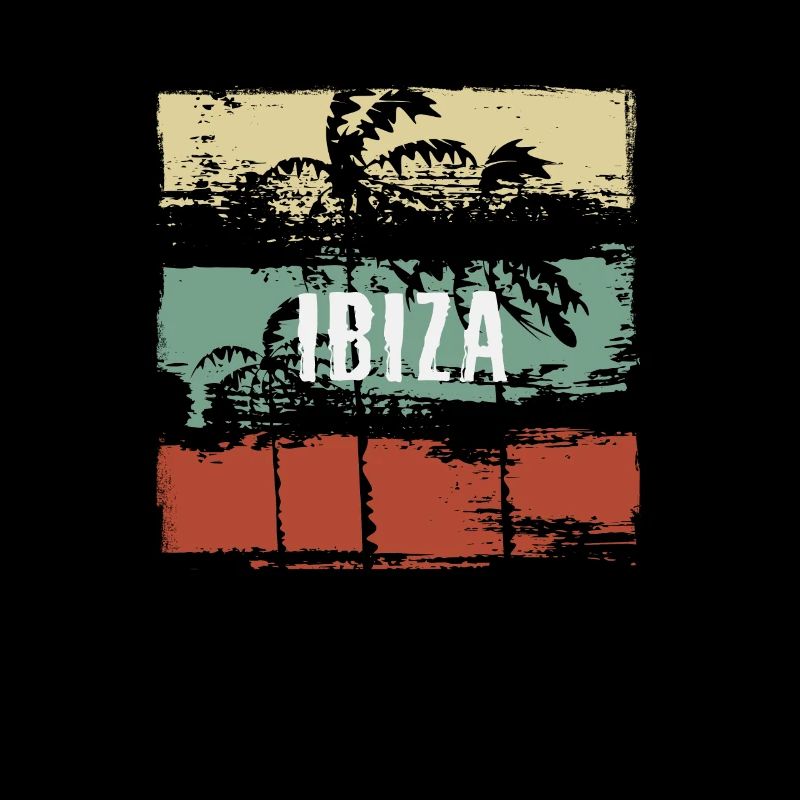 Ibiza Spain Artistic Vacation Souvenir Abstract