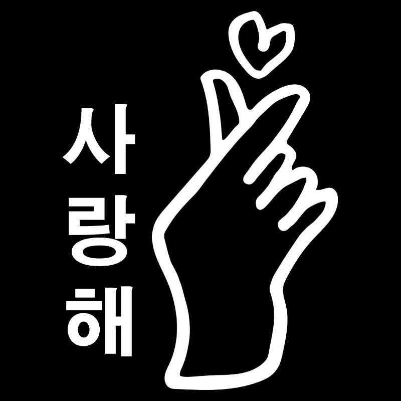 Kpop Signe de la main Coeur Saranghae