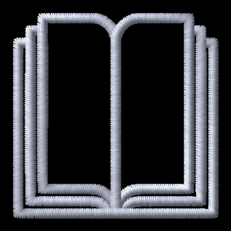 Book embroidered