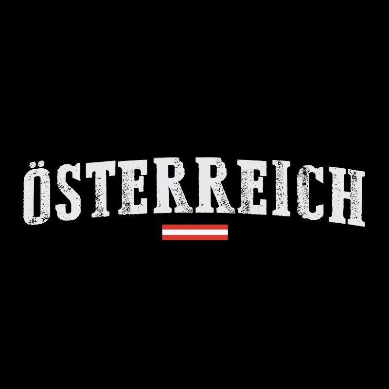 Conception de lettrage de drapeau de l'Autriche - AUTShirt.at