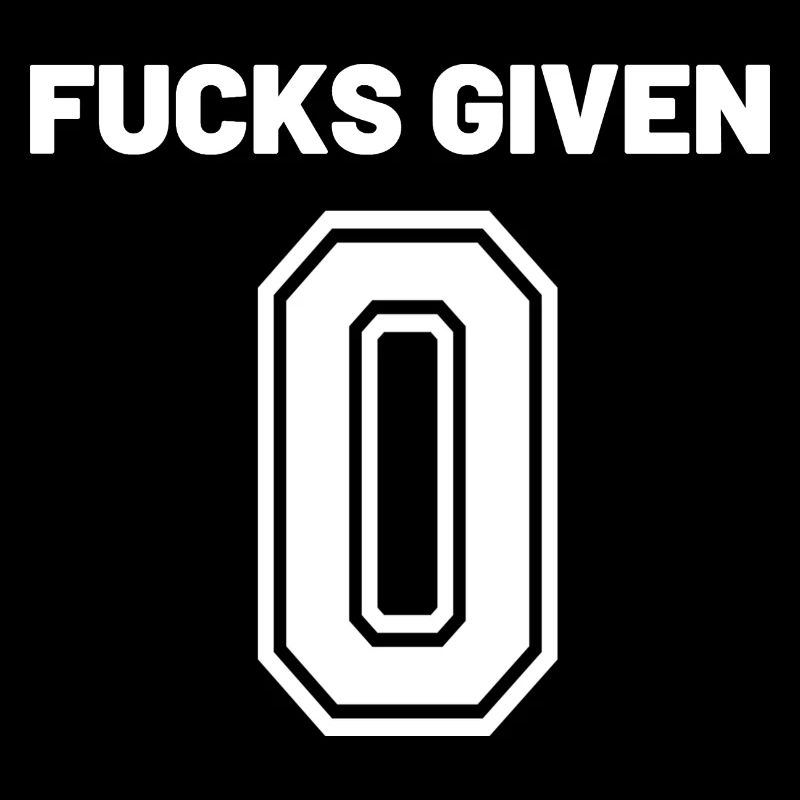 Zero Fucks Given – Logo en gras 0